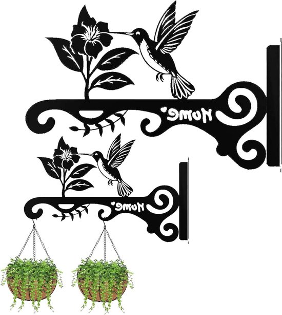 Set Mit 2 Wandhaken Für Pflanzen, Korbhalter Und Dekorative Haken Für Garten Und Balkondekoration