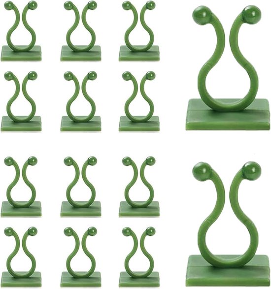Pflanzenwandclips Haken Für Kletterpflanzen Pflanzen Organisieren Selbstklebend Und Unsichtbar 100 Stück Grün