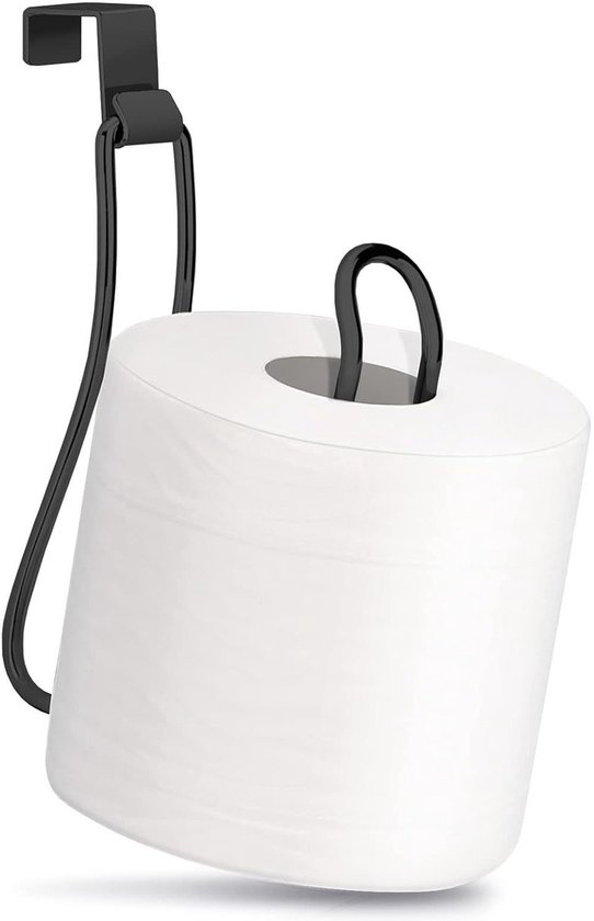 Toilettenpapierhalter Für Über Dem Spülkasten Schwarz, Toilettenpapierhalter, Halterung Für Toilettenpapierrollen, Aufbewahrungsmöglichkeit Für T