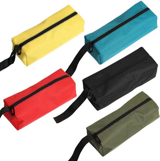Aufbewahrungstasche 5 Teilig Werkzeugtasche Polyester Kleine, Tragbare Werkzeugtasche Multifunktional Wasser Und Feuchtigkeitsbeständig 25 X 8,5