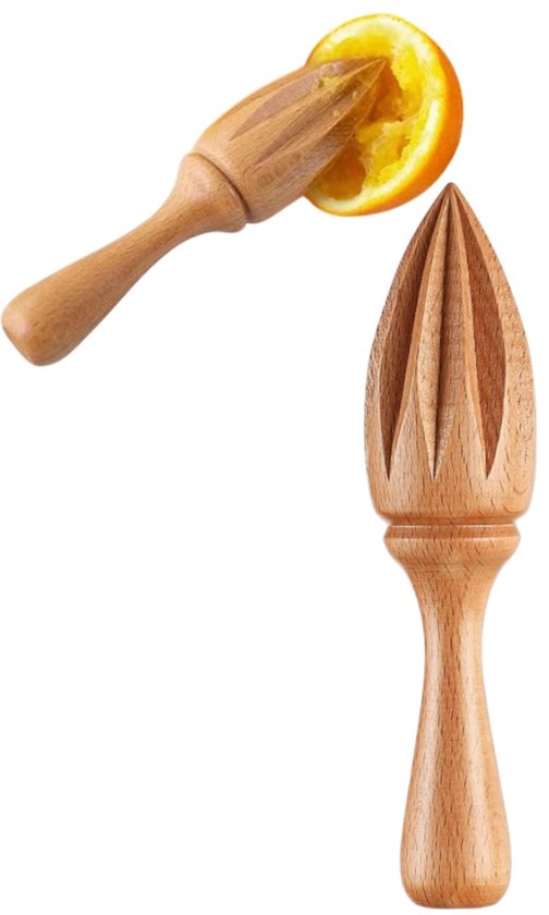 10 Teiliges Zitrusentsafter Set Aus Buchenholz Griffig Zitronenpresse Orangenpresse Handpresse 16 X 3,5 X 3,5 Cm Für Zuhause, Bars, Cafés Und Res