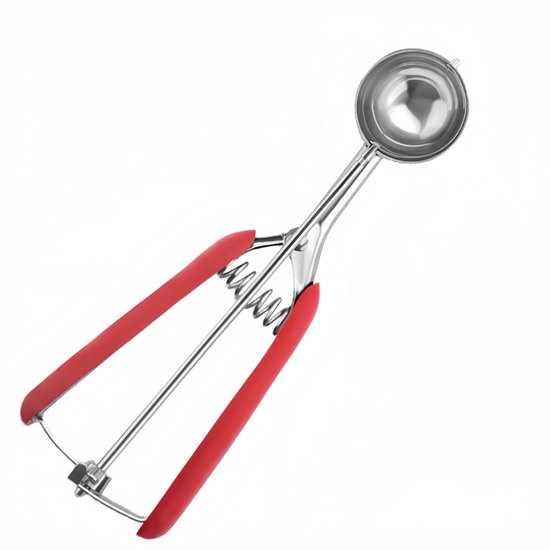 Eiskugelportionierer Aus Edelstahl Durchmesser: 5 Cm Länge: 22,5 Cm Fassungsvermögen: 45 Ml Ausgestattet Mit Einem Auslösemechanismus Und Komfort