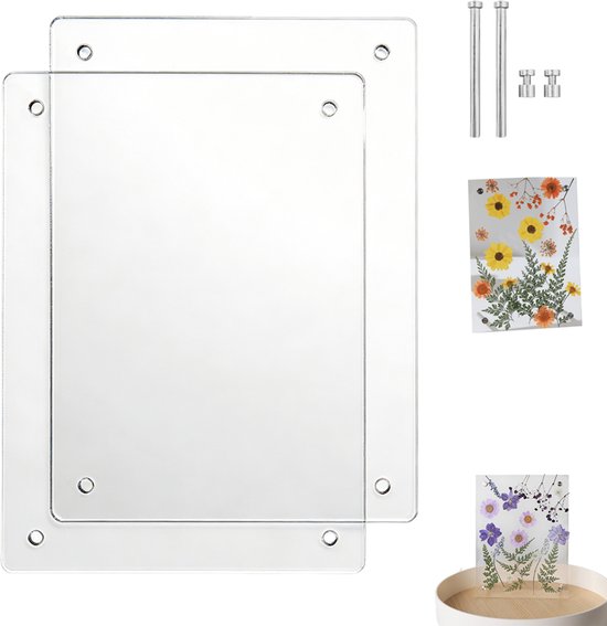 2 Acryl Fotorahmen Doppelseitiger Acrylrahmen Magnetischer Acryl Fotorahmen Doppelseitiger Acryl Fotorahmen Selbstgemachte Getrocknete Und Gepres