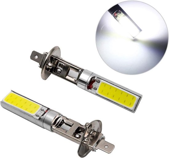 12v H1 Led Scheinwerfer 7,5w 6000k Superhelle Nebelscheinwerfer Xenon Tagfahrlicht Weiß Scheinwerfer Für Autos (2er Pack)