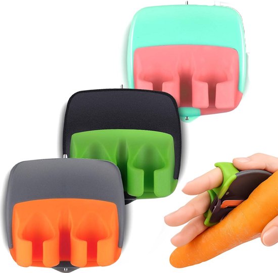 Fingerschäler 3 Teilig Schäler Kartoffelschäler Mit Komfortablen Fingerhaltern Küchenschäler Handschäler Handschäler Für Kürbis, Karotten, Gurken