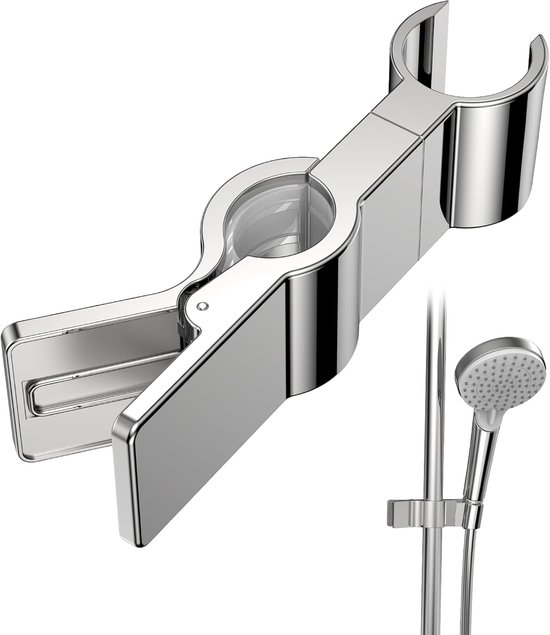 Duschkopfhalterung Handbrausehalterung Duschhalterung Für Duschstangen 18 28 Mm Duschhalterung, Universelle Handbrausehalterung Um 45 Grad Drehba
