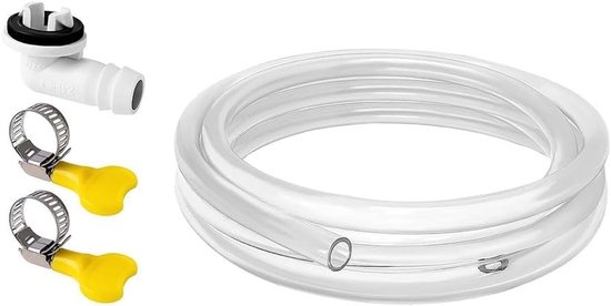 Kondenswasserablaufschlauch Für Klimaanlage Inklusive Anschlussklemmen 182 Cm Länge Transparent