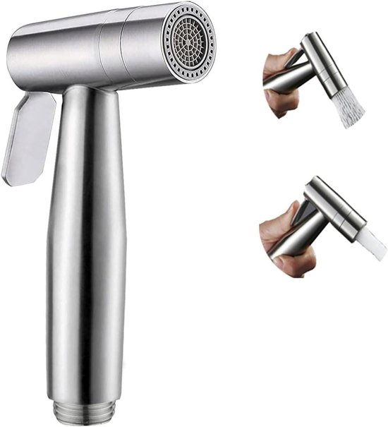 Tragbare Bidetdusche 2 Funktionen Edelstahl Bidet Handbrause Hydrobürste Für Toilette Handbrause Für Waschbecken Mobile Hygienelösung