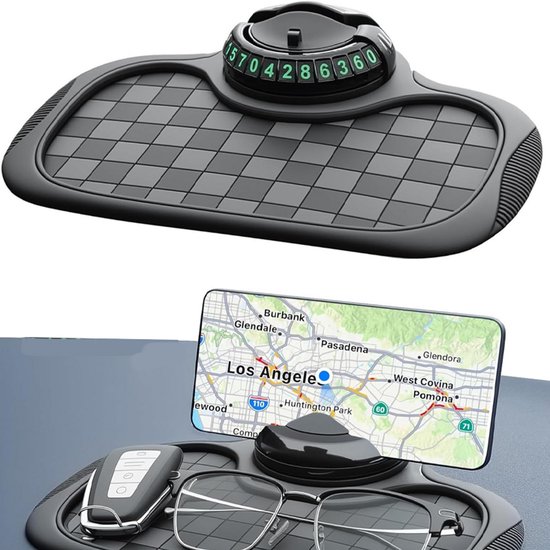 3 In 1 Anti Rutsch Automatte Anti Rutsch Automatte Mit Handyhalterung 360° Drehbar Und Verstellbar Anti Rutsch Matte Fürs Auto Armaturenbrett Ant