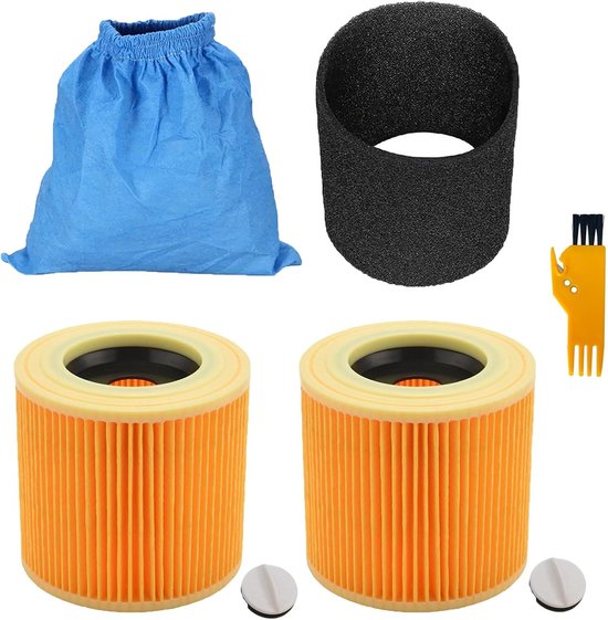 5 Teiliges Hepa Ersatzfilterset, Passend Für Kärcher Staubsauger Mv1 Wd1 Wd2 Wd3