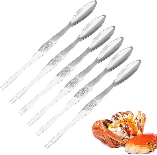 Fischgabeln Doppelseitig 6er Set