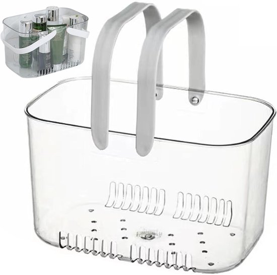 Transparenter Duschkorb Multifunktional Und Tragbar 26 X 16 X 16 Cm