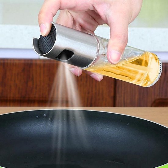 Küchen Olivenöl Sprühflasche Aus Edelstahl, Auslaufsicher, Für Grill Und Bbq, Inklusive Ölspender Und Grillzubehör
