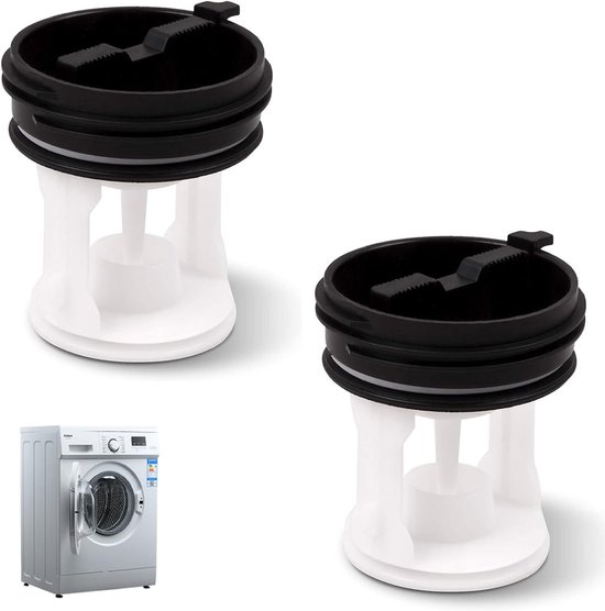 Flusenfilter 2 Stück Flusenauffangbehälter Für Waschmaschinen Waschmaschinenfilter 63 × 45 Mm Wiederverwendbar Waschmaschinenzubehör Hochleistung