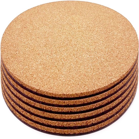 Kork Pflanzenuntersetzer, Doppelseitige Kork Pflanzenuntersetzer 9,9 Cm, Saugfähige Kork Pflanzenuntersetzer, Kork Pflanzenuntersetzer, Untersetz