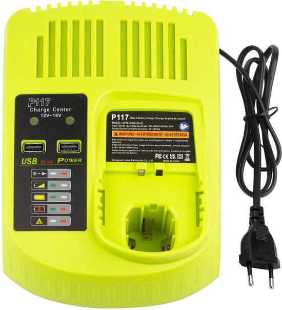 Für Das Dual Port Ladegerät P117 Für Rb12v 18v Oneplus, Li Ion, Ni Cd Und Ni Mh Für Rb Bpl 1815 P102 P103 P104 P105 P106 P107 P108 P109 P122