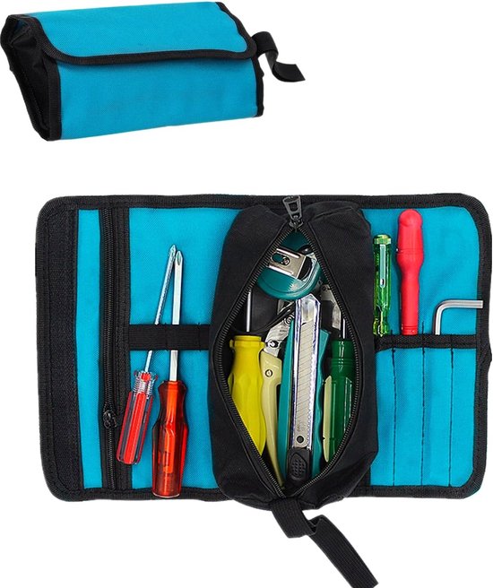 Tragbare Werkzeugtasche - Elektriker-werkzeugtasche - Faltbare Profi-elektrikertasche - Werkzeuggürtel - Werkzeugaufbewahrungstasche (1 Stück, Werkzeuge Nicht Enthalten)