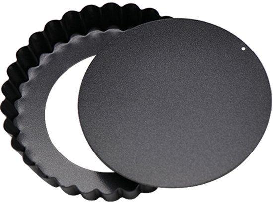 Kuchenform Mit Verstellbarem Boden, Antihaftbeschichtung, Herausnehmbarem Boden, Sofort Einsatzbereit, Gleichmäßige Bräunung, Schwarz, Aus Kohlen