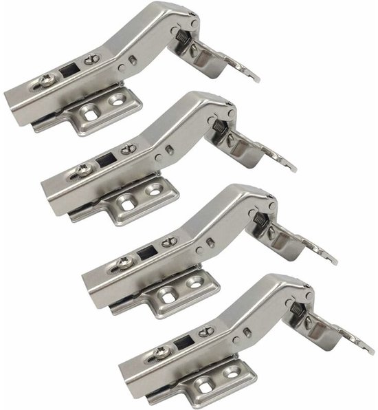 Für 4er Pack Scharniere Für 45 Grad Winkel, 35 Mm, Mit Dämpfer Für Quadratische Schranktüren Und Küchenmöbel Die Perfekte Lösung Für Sanftes Und