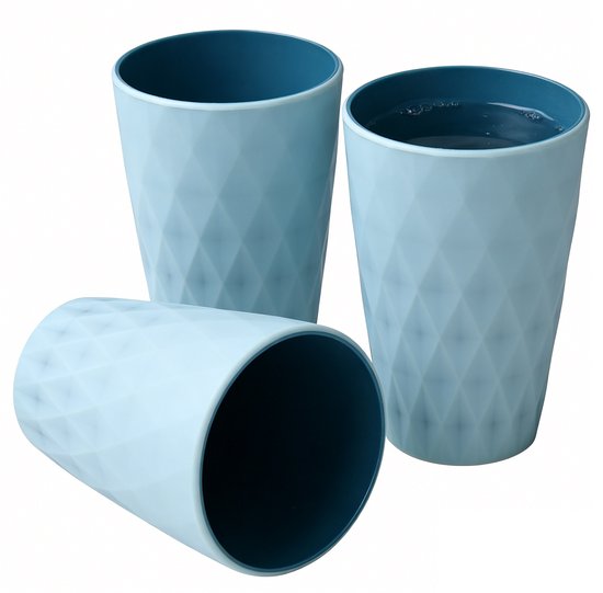 3 Teilig Schlichter Wasserbecher Im Skandinavischen Stil Aus Kunststoff Für Den Haushalt, Tragbarer Zahnbürstenbecher, Mundspülbecher Für Schüler