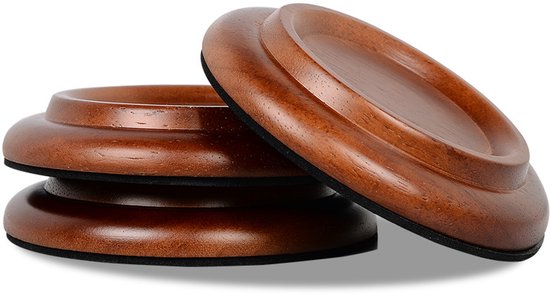 Klavier Bodenschoner, Rutschfeste Und Geräuschdämpfende Füße Für Klaviere (naturholzfarbe) 4er Pack