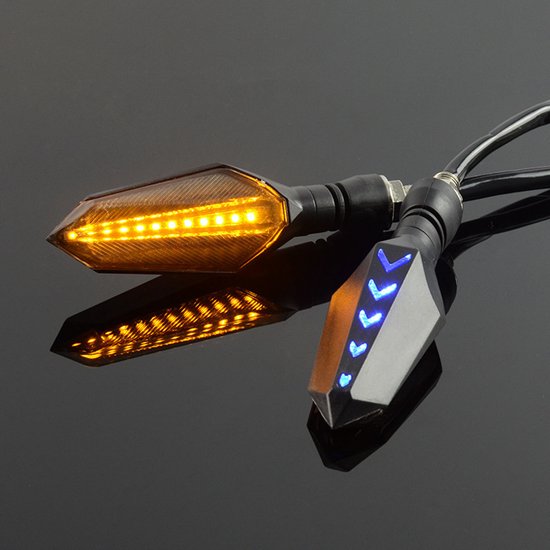 Led Blinker Für Motorräder Gelb/blau