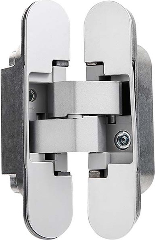 Verdecktes Scharnier 180° Öffnungswinkel, 3d Verstellbar Tragkraft: 40 Kg Silber