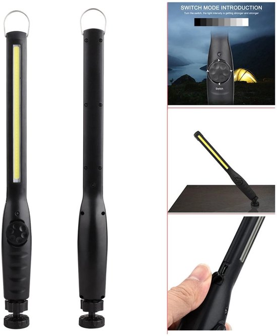 Wiederaufladbare Cob Led Arbeitsleuchte, Langer Led Streifen, Tragbar Und Dimmbar, Mit Magnet An Der Unterseite, Notbeleuchtung, 1 Stück