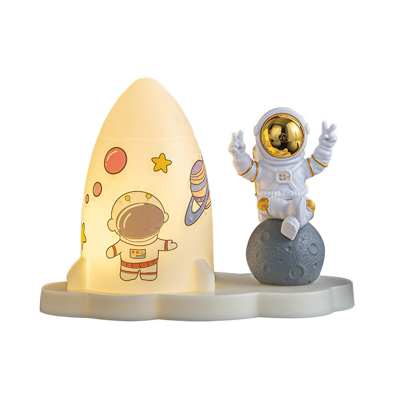 Raketenförmige Schreibtischdekoration, Nachttischlampe, Geschenk Zum Schulabschluss, Direkt Vom Hersteller, Astronauten-nachtlicht
