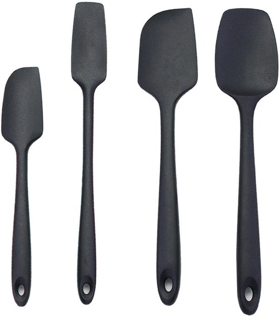 Silikonspatel Set, 4 Teilig Spatel Set Schaber Bpa Frei Silikonspatel Set Backspatel Küchenspatel Hitzebeständig Antihaft Spatel Set Backlöffel S