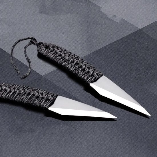 2 Stück Ent Messer Aus Kohlenstoffstahl Schwarze, Rutschfeste Kordel Abgeschrägte Klinge