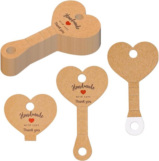 Preisschilder 100 Stück Hängeetiketten Papier Preisschilder Geschenkanhänger Karten Beschreibbar Für Schmuck, Kleidung, Ringe, Halsketten, Ohrrin
