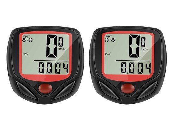 Fahrradcomputer Autobahn Tachometer 2er Pack Kabellos Einfache Installation Tragbar Fahrradzubehör