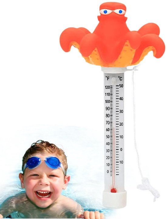 Schwimmendes Poolthermometer, Wassertemperaturmonitor Für Garten Und Pool, Genaue Messung, Gut Lesbares Display, Wasserdichtes Design Für Außenpo