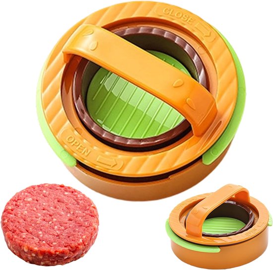 Hochwertiger Hamburgerformer, Runder Patty Maker, Burgerpresse Für Grillabende Im Garten, Antihaftbeschichtete Aluminiumkonstruktion, Ergonomisch