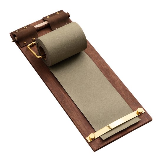 Rustikale Hänge Memotafel Mit Einer Rolle Khakigrauem Papier Vintage Klemmbrett, Abreißblock, Menütafel, Für Cafés, Restaurants, Zuhause Und Büro