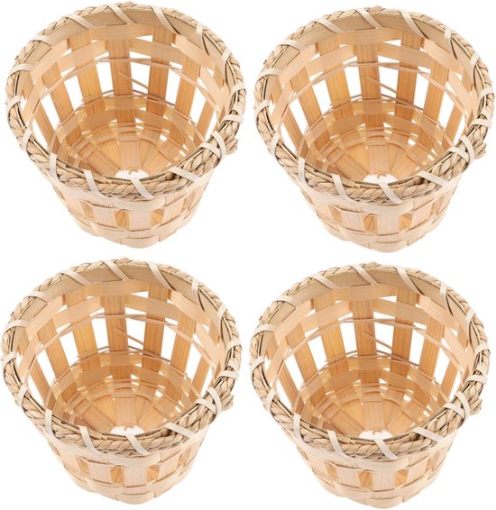 4 Kleine Lampenschirme, Handgefertigte Nachttischaccessoires, Pendelleuchte Aus Rattan, Trommel Zylinder Lampenschirm, Lampenschirm