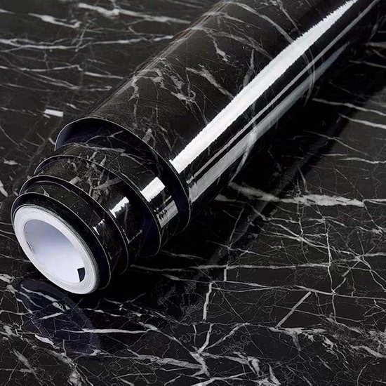 Tapete Möbelschutzfolie Selbstklebende Tapete Für Marmorarbeitsplatten Selbstklebende Tapete Für Küchenrückwände 40 X 200 Cm Schwarz