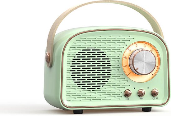 Retro Vintage Radio Bluetooth Lautsprecher Kabelloser Stereo Lautsprecher Mit Fm Radio Vintage Design Bluetooth 5.0 Lautsprecher Für Kristallklar