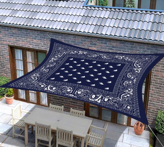 Sonnensegel 200 Cm X 240 Cm Sonnenschutznetz Wasserdicht, Uv Beständig Sonnenschutzgewebe Terrassenüberdachung Schutz Für Terrasse Und Garten Str