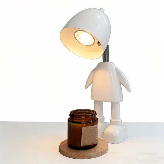 Tischlampe Schlafzimmer Tischlampe Dekorative Tischlampe Wiederaufladbare Tischlampe Kerzenwärmer Kerzenwärmerlampe Weiß Kerzen Nicht Enthalten
