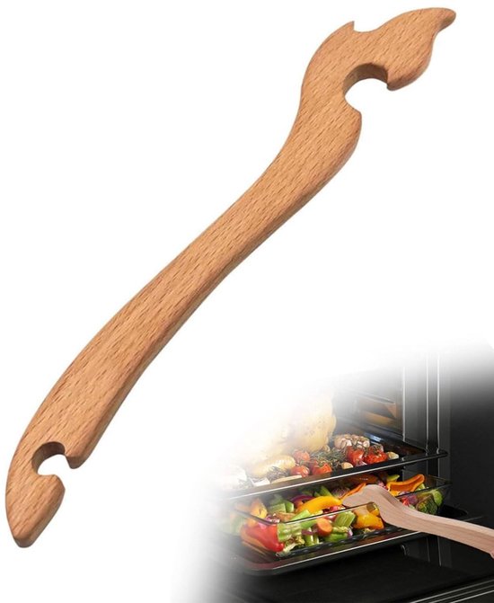 1 Stück Ofenrost Bambuszieher 27 Cm, Extracteur De Grille De Four Aus Robustem Silikon, Poussoir Pour Vier Prévenir Les Brûlures, Extracteur De F