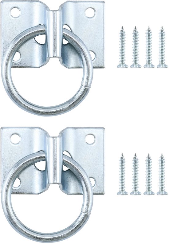 2 Stück Kreuzhaken Für Pferde 5 Cm Stallhaken Mit Schrauben Wandhaken Anbindeseile Und Stallzubehör Haken Für Pferde Und Nutztiere Silber