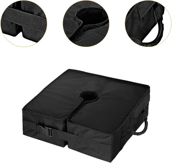 Quadratischer Sonnenschirmständer Mit Abnehmbarem, Einfach Zu Montierendem Sandsack (sand Nicht Im Lieferumfang Enthalten) Für Gartenschirme. (45