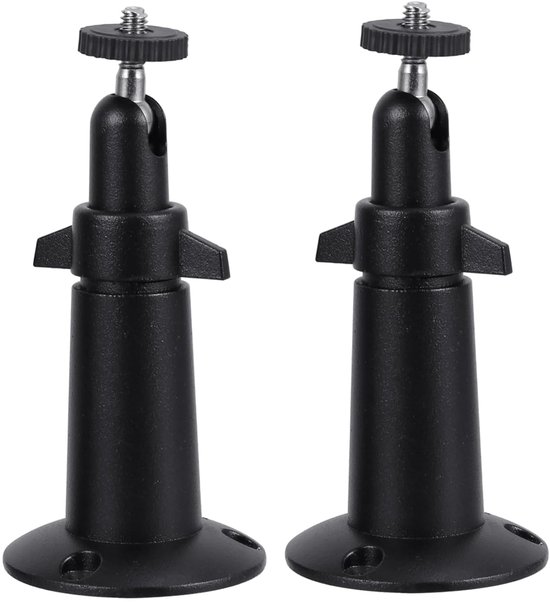 2x Kamera Wandhalterung Verstellbar Schwarz