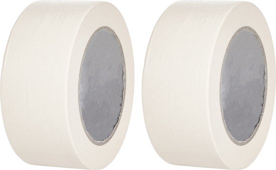 Malerkrepp Abdeckband 2 Rollen 50 Mm X 50 M Abdeckband Klebeband Malerbedarf Malerkrepp Universell Einsetzbar Rückstandsfrei Entfernbar