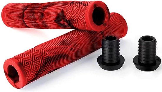 Mtb Lenker Für Fahrräder, 160 Mm, Rutschfest, Für Bmx Und Skateboards, Weicher Gummi, Durchmesser 22 Mm, Rot, Komfortabler Griff Und Verbesserte