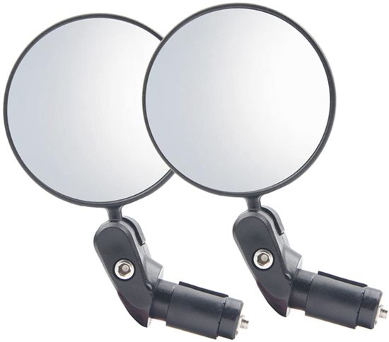 2 Teiliger Fahrradrückspiegel Schwenkbarer Fahrradrückspiegel Verstärkter Lenkerrückspiegel Schwenkbarer, Vibrationsdämpfender Lenkerspiegel Für