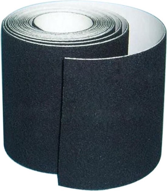 Rutschfestes Band 10 Cm X 5 M Antirutschstreifen Warnband Schwarz Pvc Rutschfest Selbstklebend Hohe Haftung Wasserabweisend Für Sicherheit, Leite