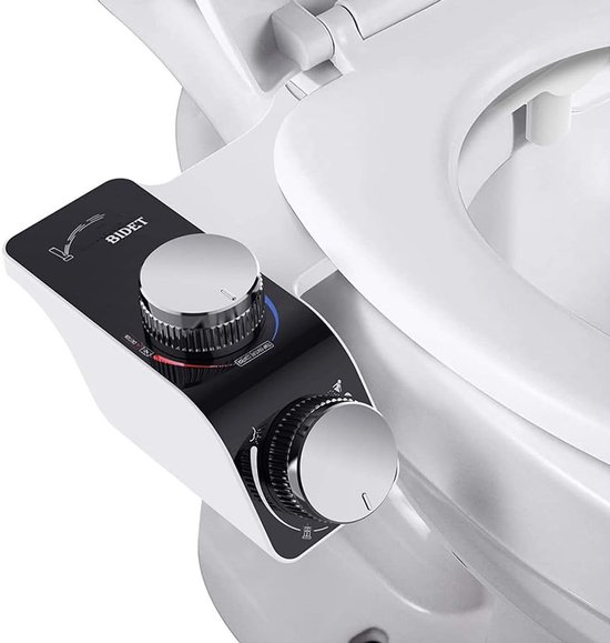 Nicht Elektrischer Bidet Aufsatz Mit Doppelt Verstellbarem Duschkopf Und Warmwasseranschluss